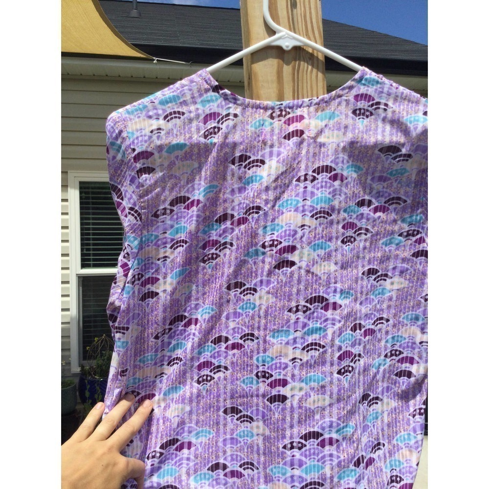 Koi size small scrub top scrubs purple feminine tie‎ nursing nurse medical s - Picture 11 of 12